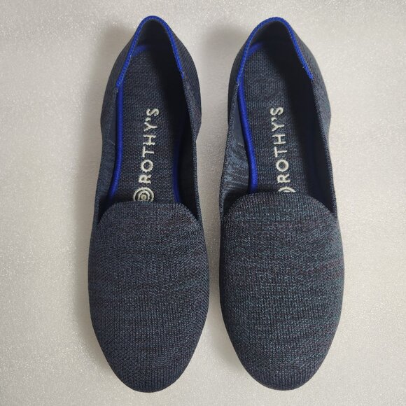 Rothy's Navy Blue Heather Loafer Size W8.5 - Picture 3 of 14